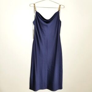 house of harlow navy blue dress Harlow Strapless Gown – THEIA main image 0